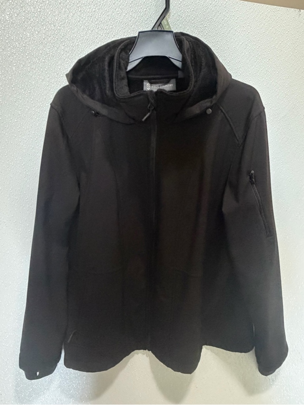 Free Country Women's Black Hooded Utility Jacket
